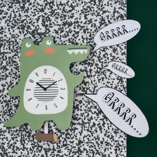Chic Mic Παιδικό Επιτοίχιο Εκκρεμές Ρολόι / Kids Wall Clock: Crocodile 2