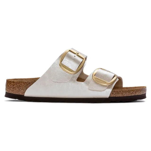 Birkenstock Πέδιλα Γυναικείο Birko-Flor(ανθεκτικό υλικό της Birkenstock-επιτρέπει την επαφή με το νερό) Μπεζ BIR/ARIZONA BIG BUCKLE 1020021 P/WHITE