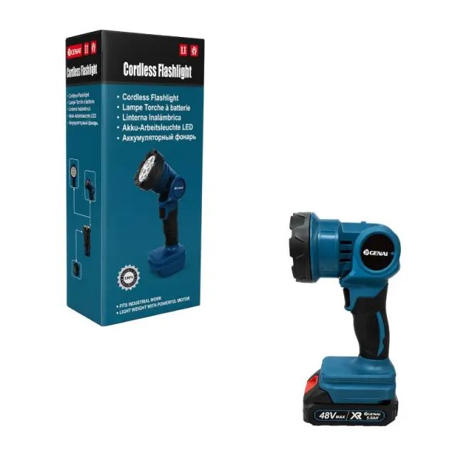 GENAI Επαναφορτιζόμενος LED Φακός Εργασίας 48V GN-722 - LED Work Light 013220