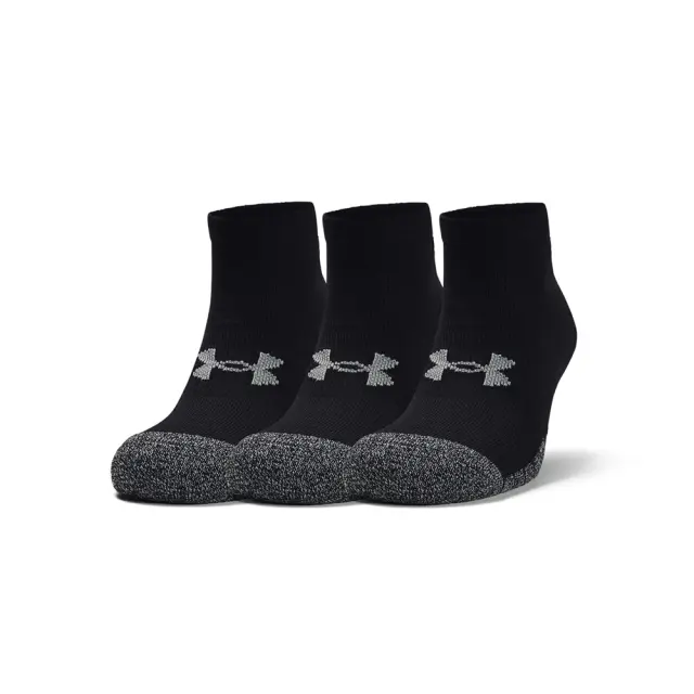 Under Armour Adult Unisex Heatgear Locut Ankle 3 Pair Socks Μαύρο 1346753-001 (Under Armour) - Medium