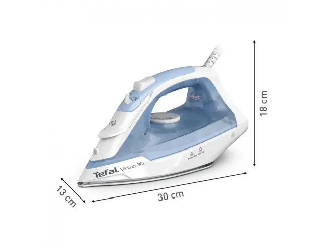 Σίδερο ατμού Tefal Virtuo 30 FV2C41E0 Με Ισχύ 2000W και Χωρητικότητα Νερού 250ml FV2C41E0 3