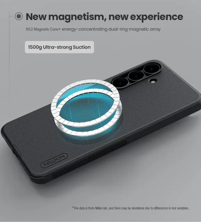 Nillkin Super Frosted PRO Magnetic Back Cover for Samsung Galaxy S25 FE Black 3