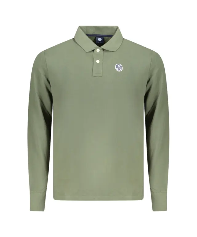 North Sails - Ανδρικό T-shirt Μακρυμάνικο Polo 995021-000-0430 Πράσινο - S