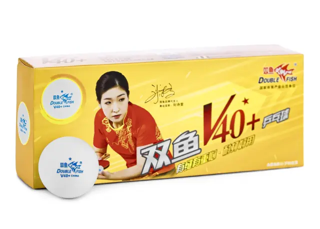Μπαλάκια Πινγκ-Πονγκ Double Fish V40+ 1* 10pcs(seam)-6931256602837