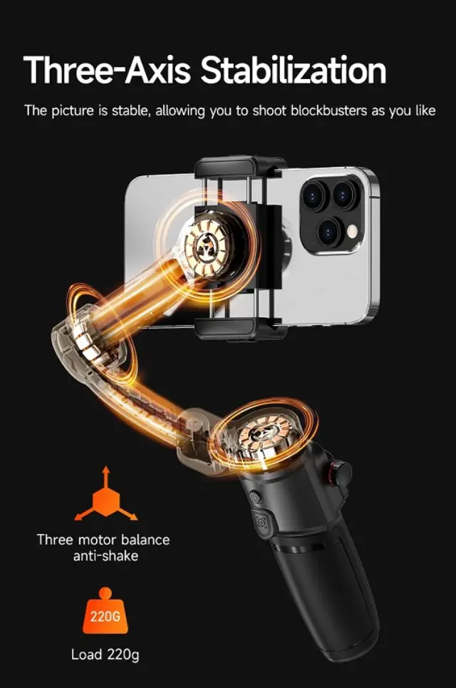 Σταθεροποιητής εικόνας Gimbal για smartphone - M05 - 813676 2