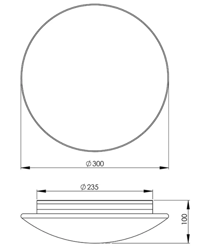 Pandora 2433-61 Ø30 φωτιστικό πλαφονιέρα Άσπρο 2