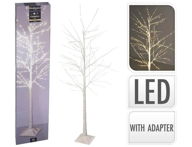 Διακοσμητικό δέντρο με 522 φωτάκια LED και ύψος 180cm - Θερμό Λευκό AX5310720 2