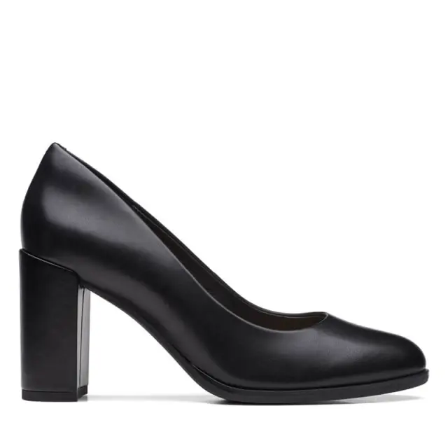 Clarks Freva85 Court Black Black Leather - 41 2