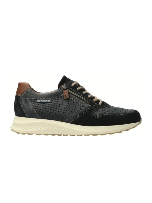 Mephisto Sneakers Ανδρικό δέρμα/δέρμα Nubuck Μπλέ MEP/DINO PERF BLUE 3