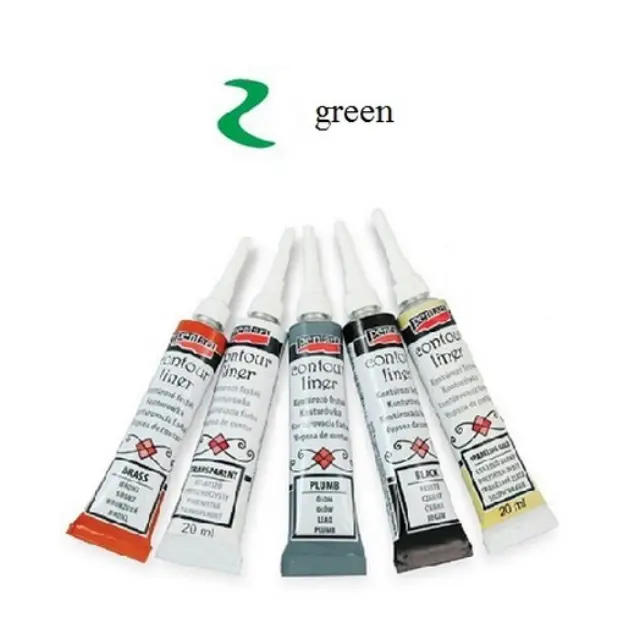 Contour Liner ανάγλυφο περίγραμμα Pentart 20ml - Πράσινο