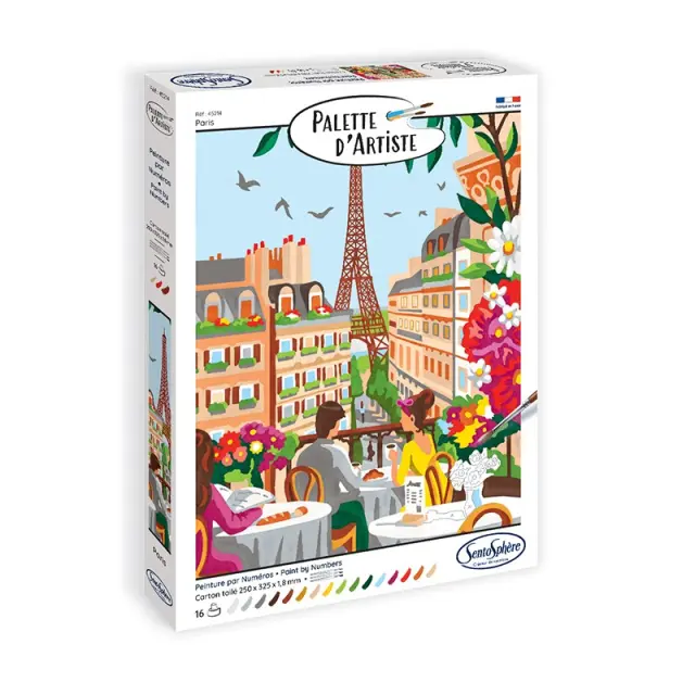 SentoSphere PALETTE D'ARTISTE Paint by Numbers - Paris 028-45214