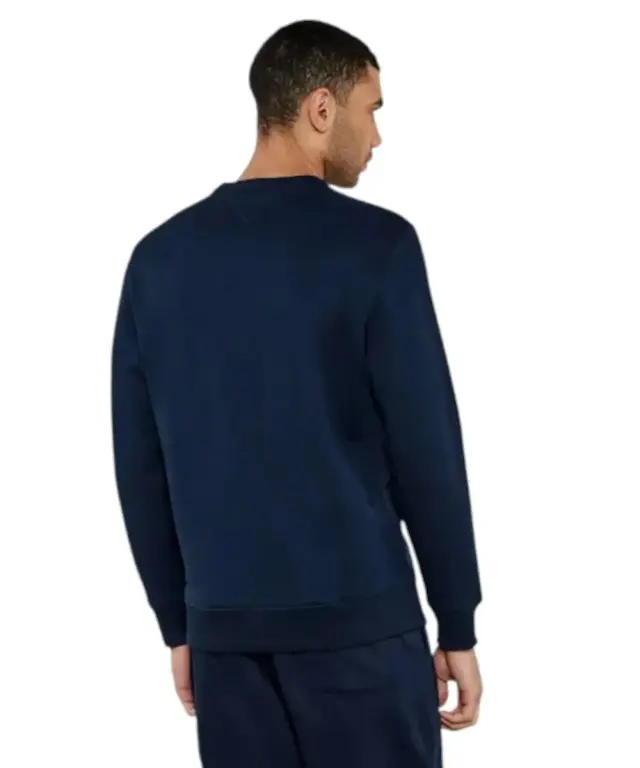 Tommy Hilfiger - Ανδρική Μπλούζα Φούτερ Reg Badge Crew Ext DM0DM20660-C1G Μπλε Σκούρο 2