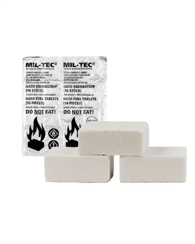 MIL-TEC NATO FUEL TABLETS (16 PIECES) - 00-White-Λευκό