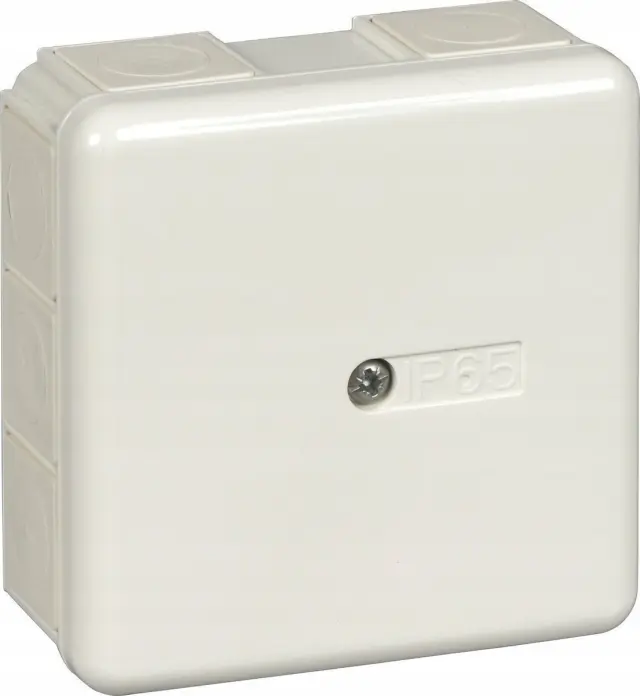 Mureva U56 - junction box - 10 grommets 87x87x39mm - w/o terminal - polarwhite