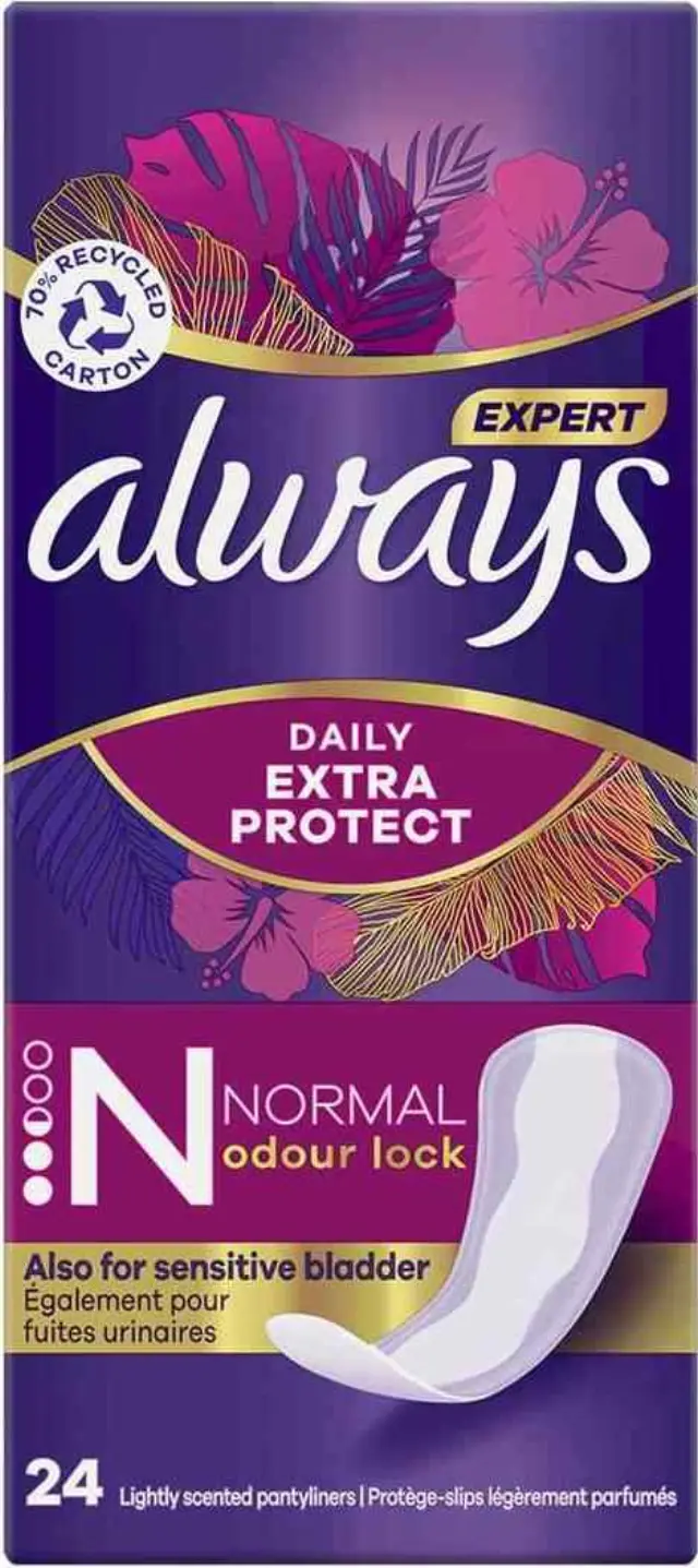 Always Σερβιετάκια Expert Daily Extra Protect Normal - 24τμχ
