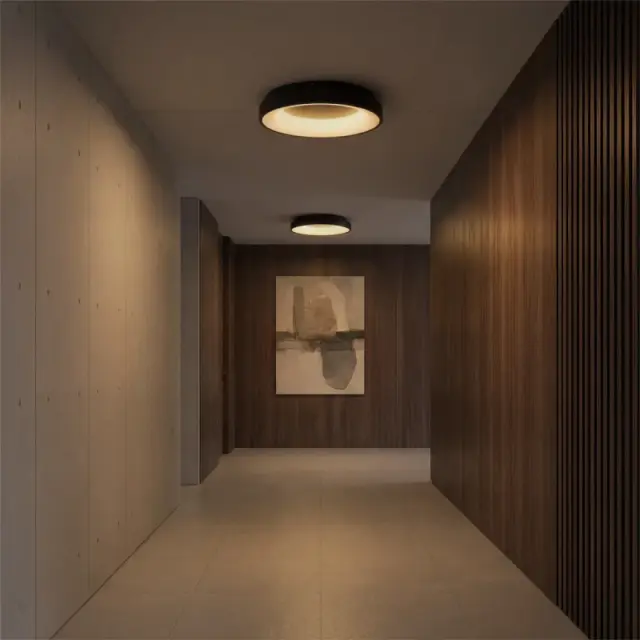 SALEM LED Φωτιστικό Οροφής CCT με Χειριστήριο Dimmable 75Watt Μαύρο Ματ KLV-101-0277
