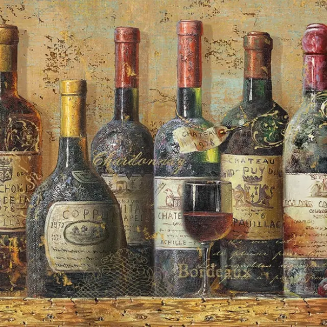 Χαρτοπετσέτα για decoupage, 1τεμ, Best Wines