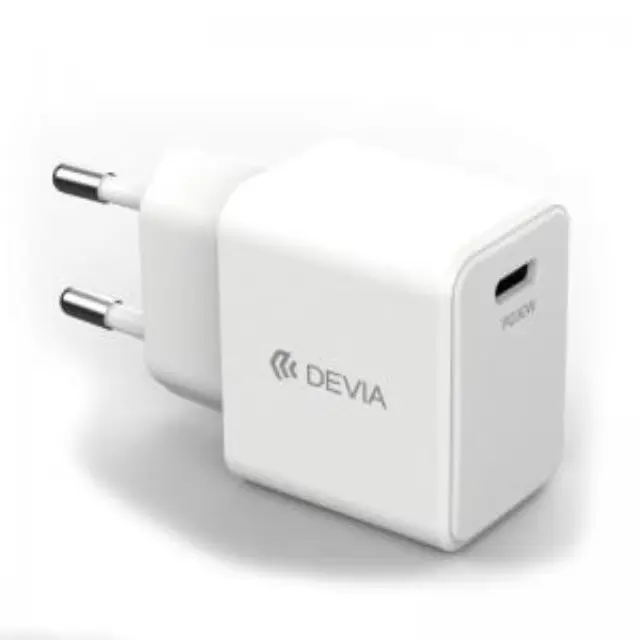 Φορτιστής Ταξιδίου Ταχείας Φόρτισης Devia EA455 με Έξοδο USB C GaN PD 30W GRS Λευκό N63826 2
