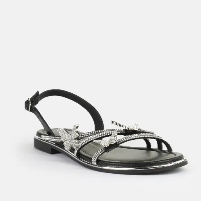 Γυναικεία Σανδάλια Buffalo Kira Snd Butterfly BN1601284 Black/Silver Μαύρο - 38 2