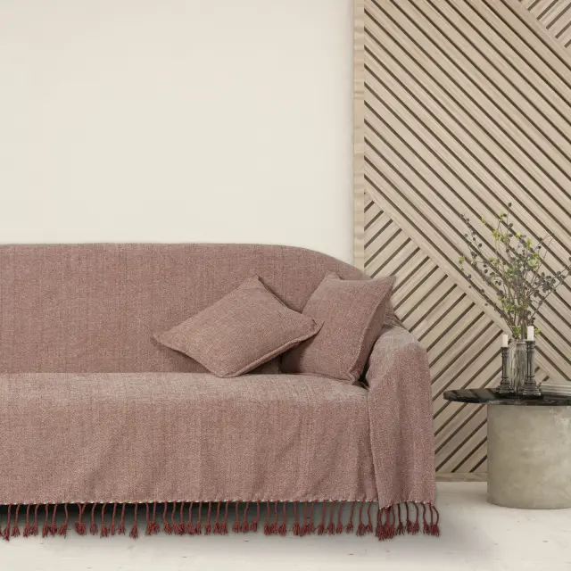 Ριχτάρι Τριθέσιο 180x300 Das Home 0274 Dark Rose 100% Chenille