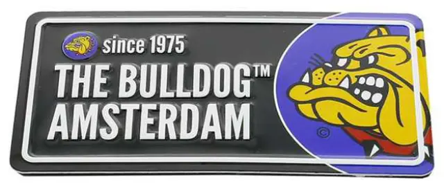 The Bulldog Amsterdam Διακοσμητικό Μαγνητάκι - Licenceplate Black (8x4cm)