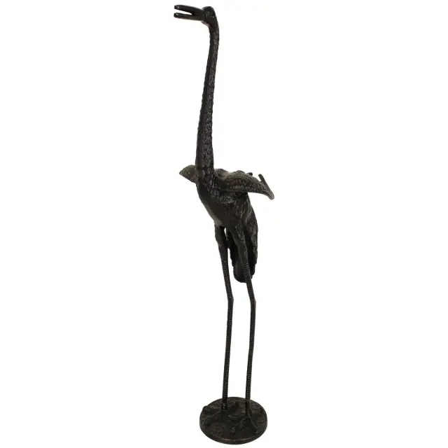 Διακοσμητικό Γερανός Μαύρο Αλουμίνιο 26x26x85cm 2