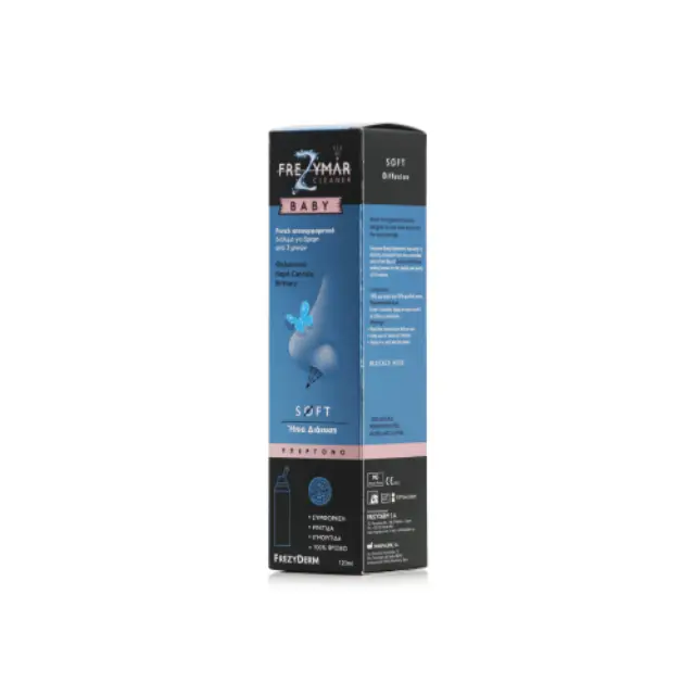Frezyderm Frezymar Cleaner Baby Hypertonic Soft Diffusion Spray Υπέρτονο Ρινικό Αποσυμφορητικό Διάλυμα για Βρέφη από 3 Μηνών, 120ml