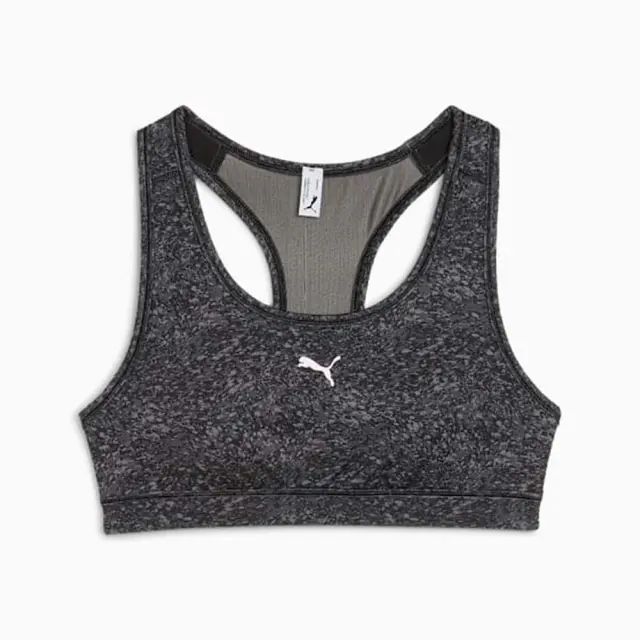 Puma Women's 4Keeps Pebble Print Padded Bra Μαύρο 528151-56 (Puma)