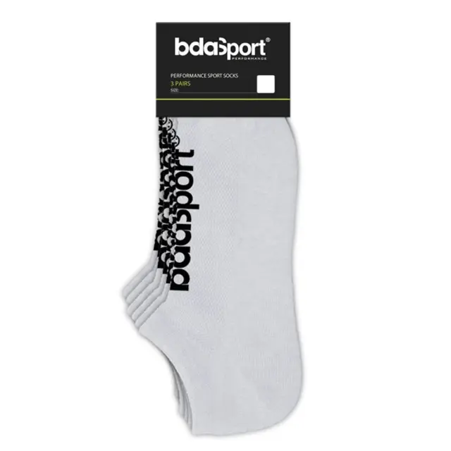 Body Action Unisex 3-Pack No Show Socks Άσπρο 095302-02 (Body Action) - Large