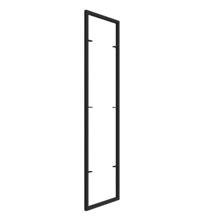ΣΥΣΤΗΜΑ MODULAR ΠΛΑΙΣΙΟ ΡΑΦΙΕΡΑΣ FINETTO ΜΑΥΡΟ ΜΑΤ 960mm