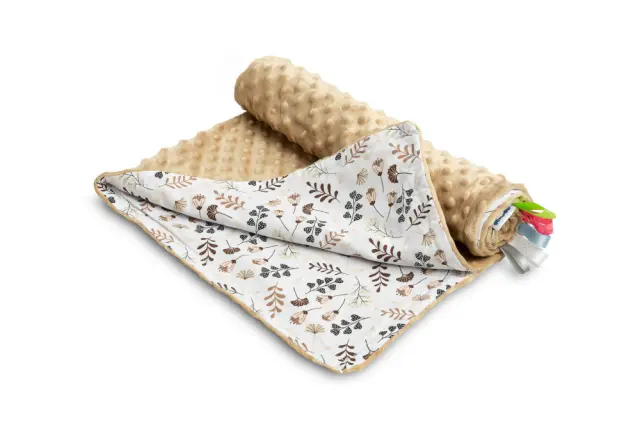 Κουβερτούλα Ελαφριά 100x75cm Minky Sensillo Cappuccino Twings 43121 2