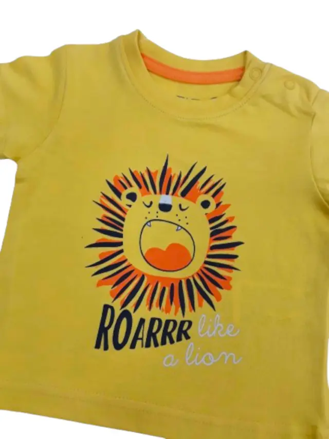 T-shirt Μπλουζάκι Lion Roarrr Venere Yellow 8010658 - 18 M (86cm) 2