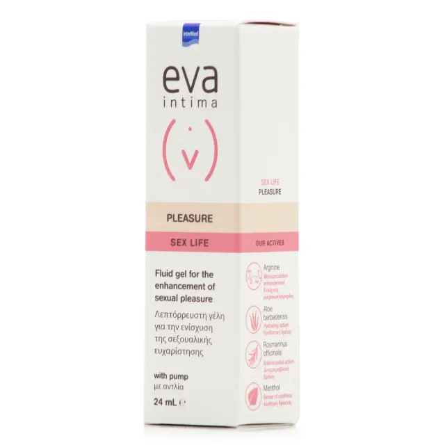 Intermed Eva Intima Pleasure Λεπτόρρευστη Γέλη για Ενίσχυση της Σεξουαλικής Ευχαρίστησης, 24ml 2
