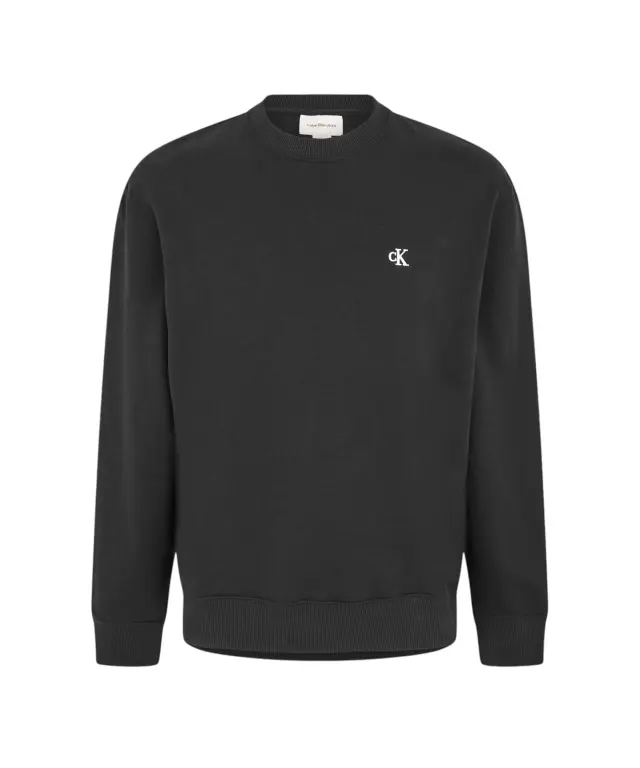 Calvin Klein - Ανδρική Φούτερ Μπλούζα '350Terry Monogram' Classic Fit LV04RG275G-UB1 Μαύρο