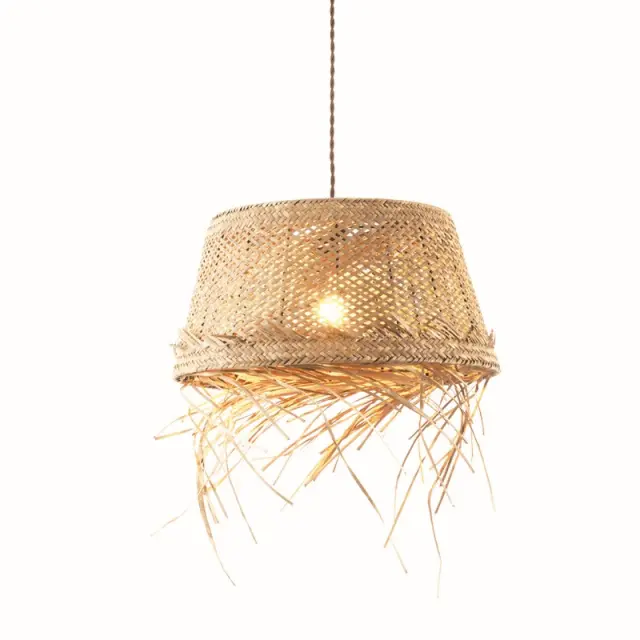 ΚΡΕΜΑΣΤΟ Φ/Σ 1xE27 ANDROS GRASS RATTAN Φ40Χ120CM / OD94891PG
