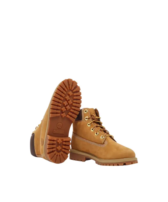 Timberland - Παιδικά Αδιάβροχα Μποτάκια Leather Combat TB112909-713 Κίτρινο - 36 3