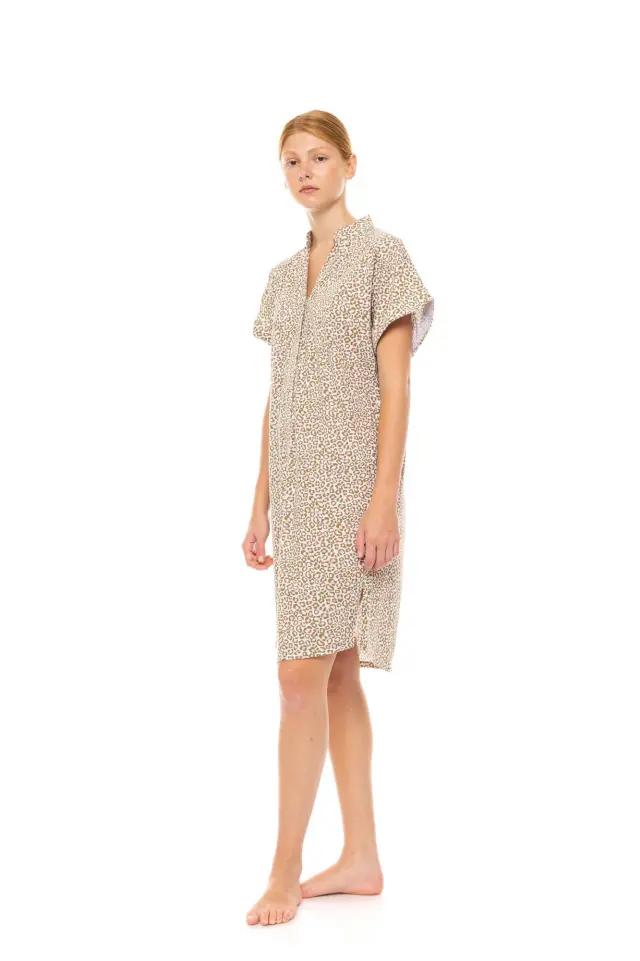 S1466 - Type - NIGHTGOWN BUTTONED MINT LEOPARD 2