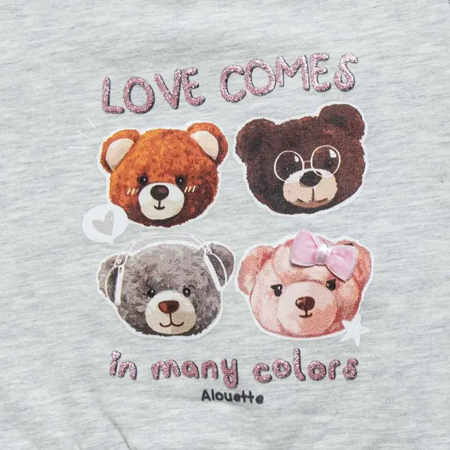 Σετ φούτερ Tender Comforts με glitter λεπτομέρειες 3