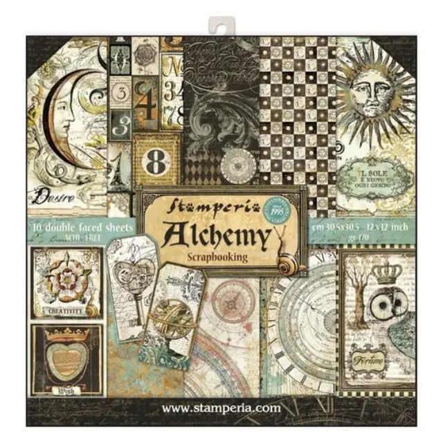 Χαρτιά scrapbooking 10τεμ Alchemy, Stamperia