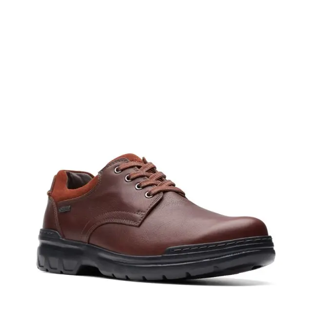 Clarks Rockie Walk Gore-Tex Dark Tan Dark Tan Lea 3