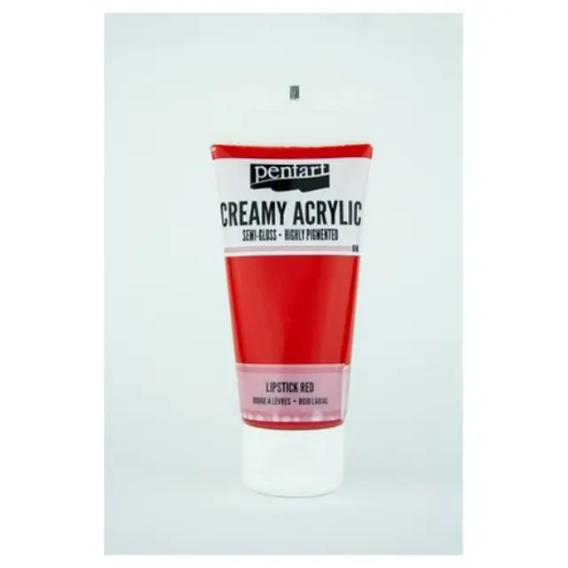 Χρώμα ακρυλικό Creamy Semi-Gloss 60ml Pentart - Lipstick Red