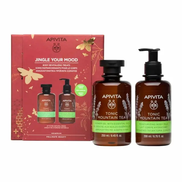 Apivita Jingle Your Mood Σετ Περιποίησης για Καθαρισμό Σώματος & Ενυδάτωση με Αφρόλουτρο & Κρέμα Σώματος 2τμχ