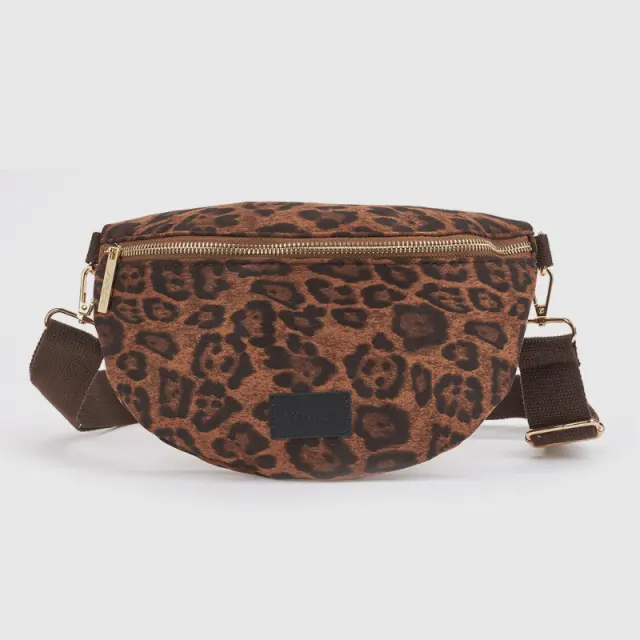 Γυναικεία Τσάντα Μέσης Verde 16-0008736 Animal Print Καφέ - ONESIZE