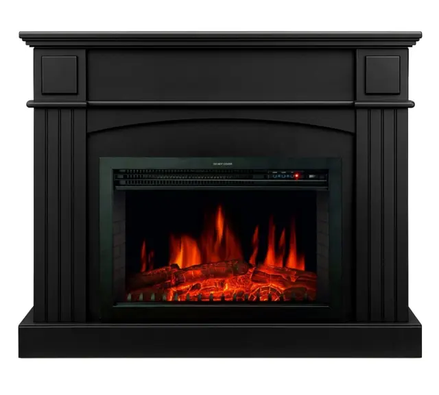 Ηλεκτρικό Τζάκι Soprano De Lux Black Επιδαπέδιο 2000W - Hitense 3