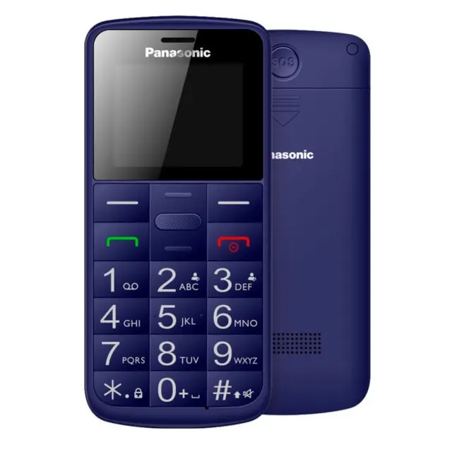 Panasonic KX-TU110EXC (Dual SIM) Μπλε 1.77" Easy Phone με πλήκτρο SOS, Bluetooth και Μεγάλα Γράμματα