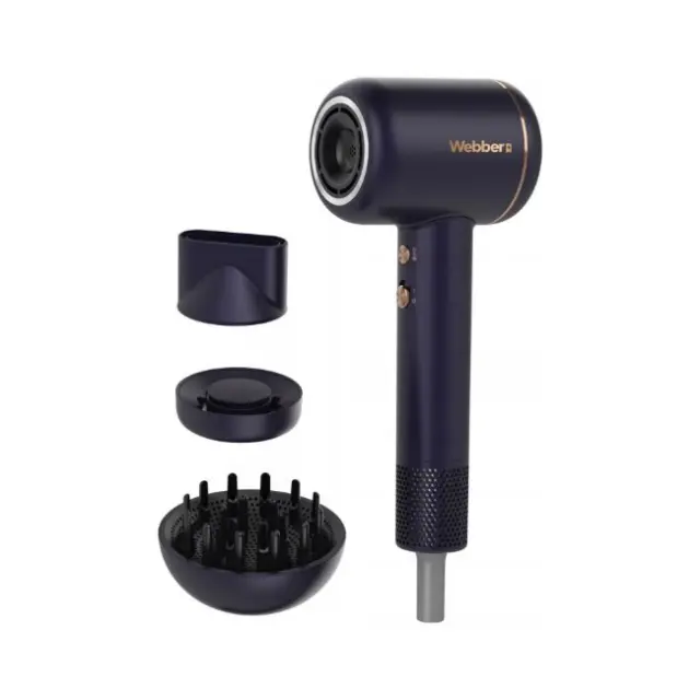 Webber Πιστολάκι Μαλλιών Venta HD1698 3in1 1600W Navy Blue (HD1698)