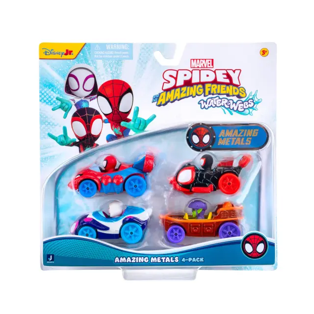 Spidey - Amazing Metals Car 4 Pack (SNF0378) - Toys
