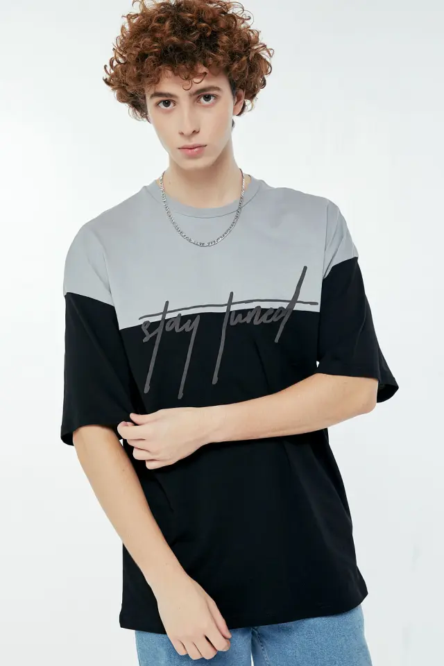 T-Shirt Βαμβακερό Stay Tuned Μαύρο