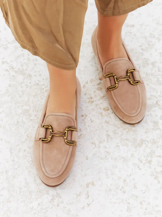 Gabor Μοκασίνια-Loafers Γυναικείο δέρμα Nubuck Μπεζ GAB/62431 30-SAND 2