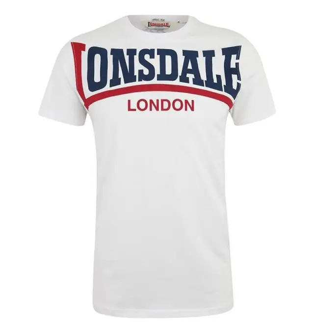 LONSDALE CREATON ΑΝΔΡΙΚΗ ΜΠΛΟΥΖΑ - WHITE WHITE